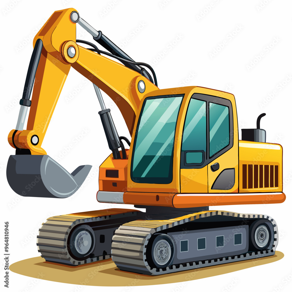 Excavator art vector Excavator art vector