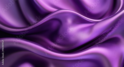 Wallpaper Mural Romantic Chic: Luxurious Purple Silk Fabric with Ripples and Soft Texture Torontodigital.ca
