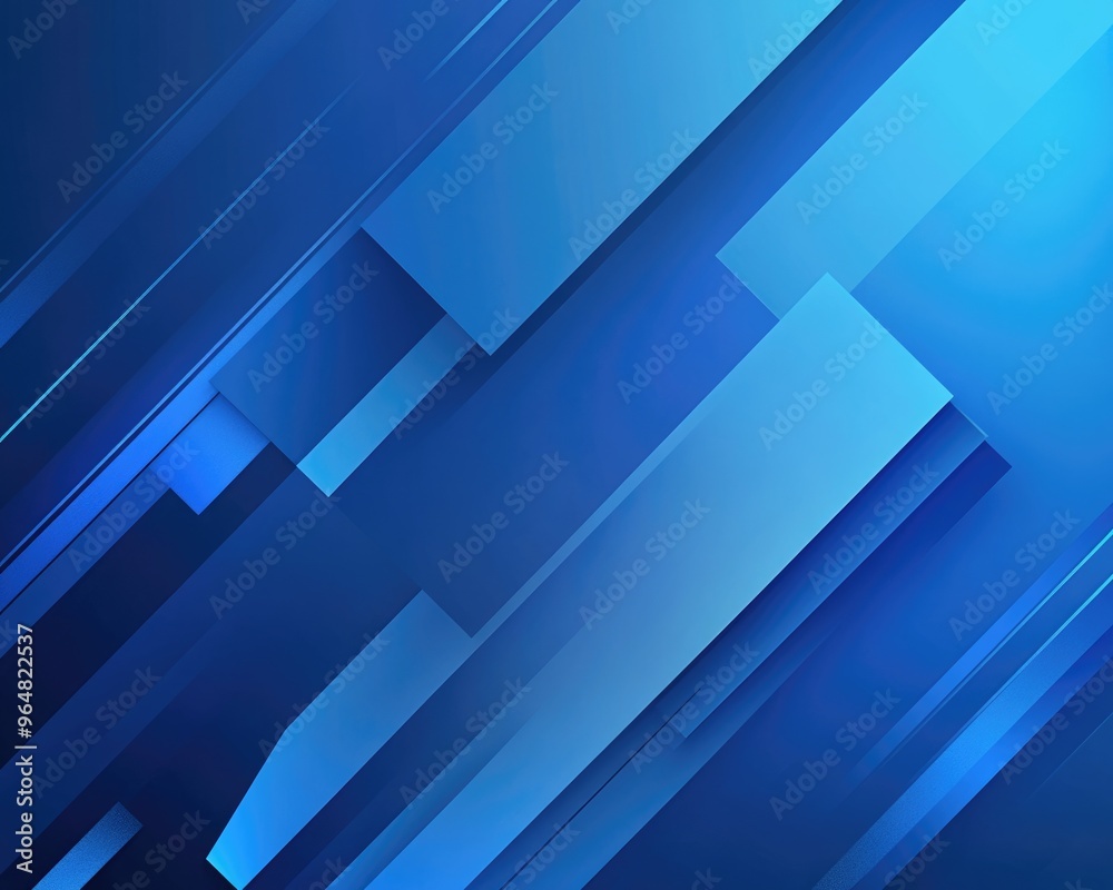 Obraz premium Blue Abstract Technological Design on Modern Background