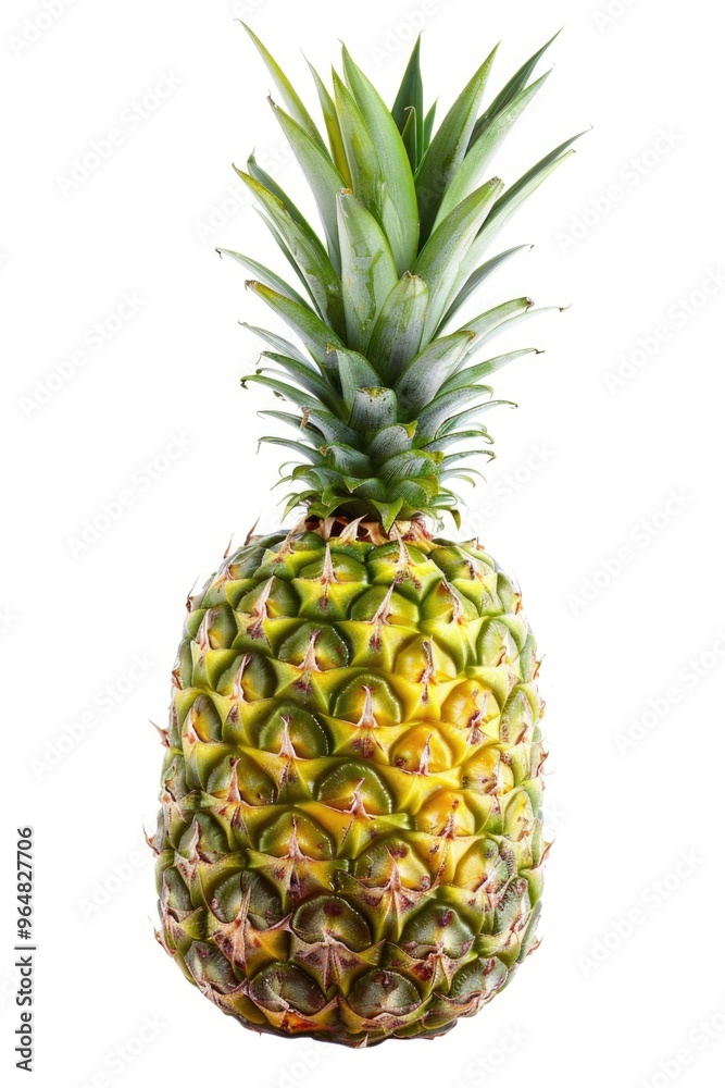 Fresh pineapple isolated on a white surface Fresh pineapple isolated on a white surface