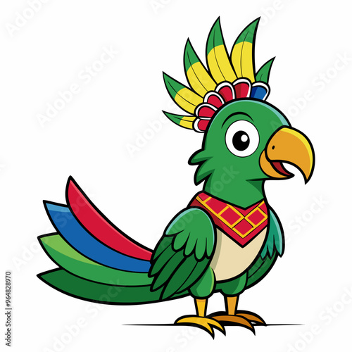 Quetzal Bird Vector Design National Hispanic Heritage