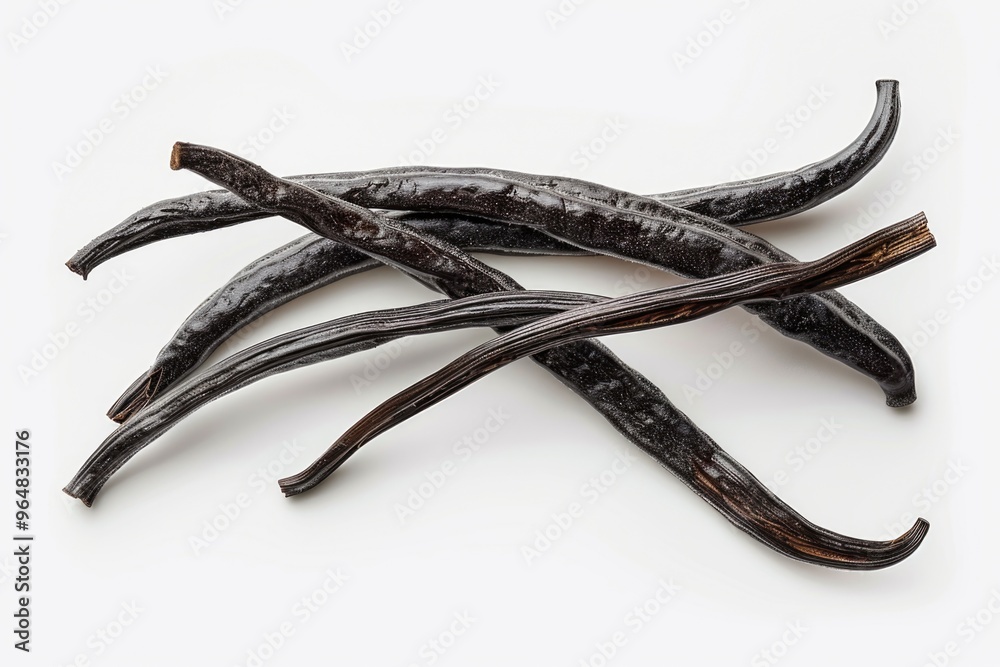 A close-up shot of a group of black beans sitting on a white surface, perfect for food or lifestyle photography A close-up shot of a group of black beans sitting on a white surface, perfect for food or lifestyle photography