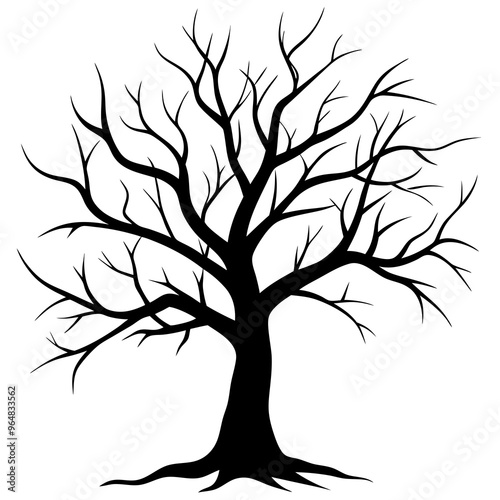 Dead Tree silhouette art vector