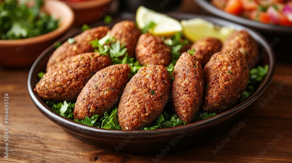Kibbeh is a beloved Middle Eastern dish made with seasoned ground meat and bulgur wheat. It's so popular that it's considered a national treasure in Lebanon and Syria. Kibbeh is a beloved Middle Eastern dish made with seasoned ground meat and bulgur wheat. It's so popular that it's considered a national treasure in Lebanon and Syria.