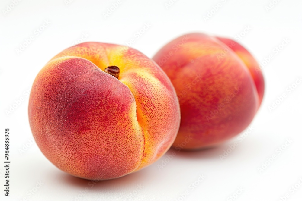 Fresh peaches arranged neatly on a clean surface Fresh peaches arranged neatly on a clean surface