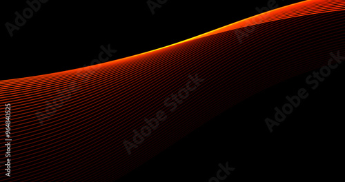 Colored lines, abstract background, wave, gradient, beautiful effect, style background, red wave, 3d pattern, energy.