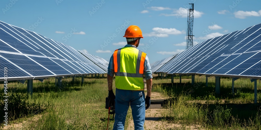 Solar technician skilled worker in renewable energy Solar technician skilled worker in renewable energy