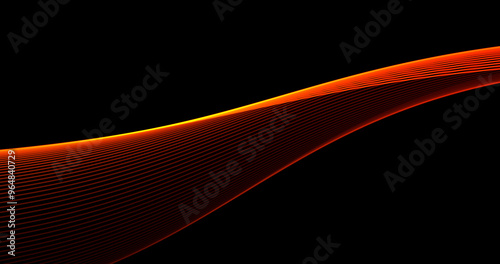 Colored lines, abstract background, wave, gradient, beautiful effect, style background, red wave, 3d pattern, energy.