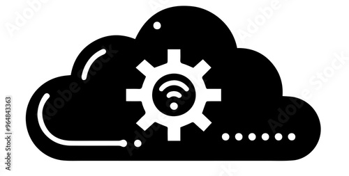 Cloud computing symbol. Simple vpn icon. Cloud server space icon. Minimal cloud computing symbol. Minimal cloud server icon. 