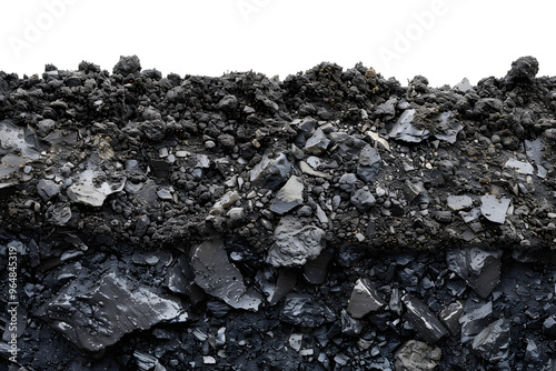 Wallpaper Mural rough-dry surface of black soil cut out AI generative Torontodigital.ca