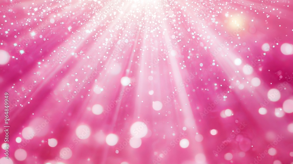 The digital illustration features a pink background with a starburst explosion The digital illustration features a pink background with a starburst explosion