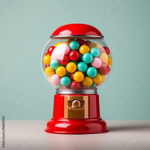 gumball machine with bubble gum