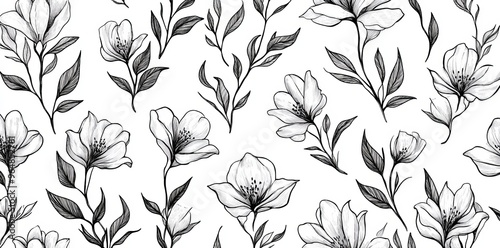 Featured is a line art illustration showcasing a pattern design concept