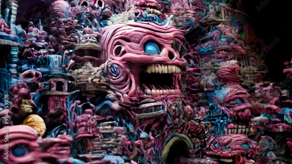 Psychedelic trip gone wrong - crazy disturbing visuals Psychedelic trip gone wrong - crazy disturbing visuals