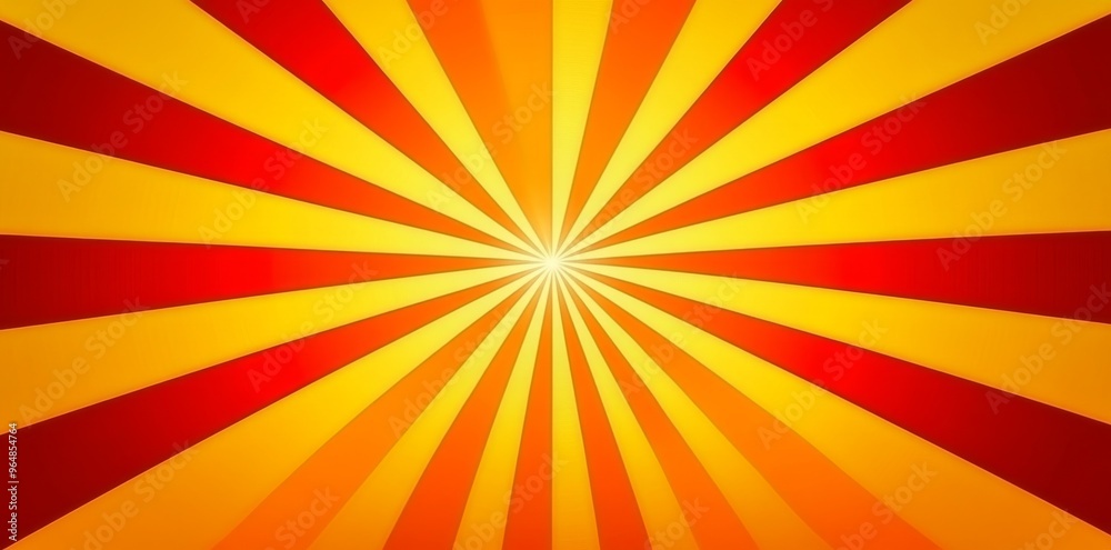 Obraz premium A line art design of a starburst explosion on an abstract orange background
