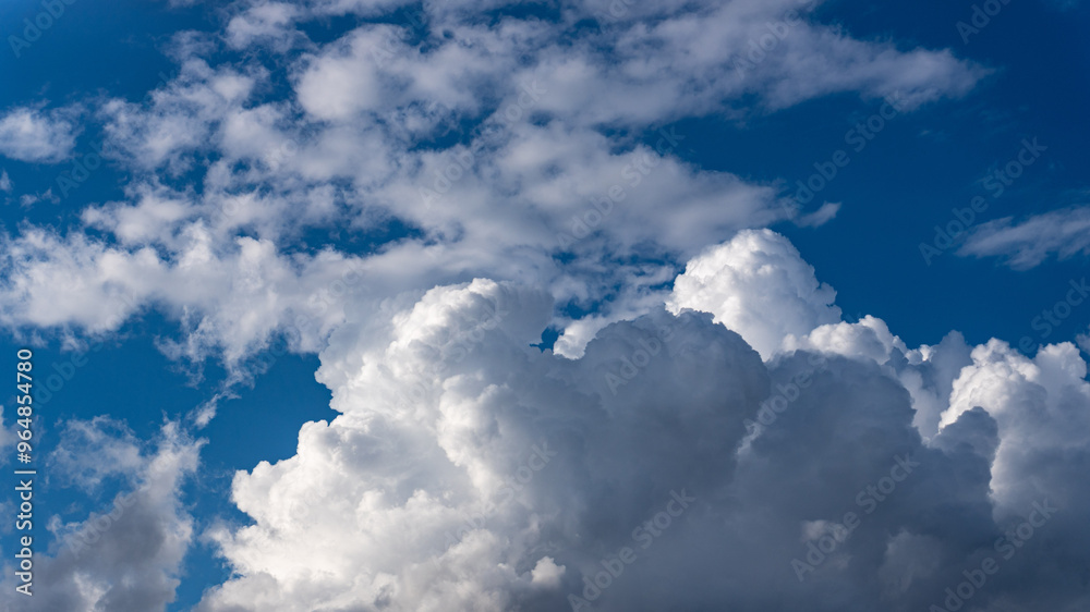 cumulus clouds in blue sky cumulus clouds in blue sky