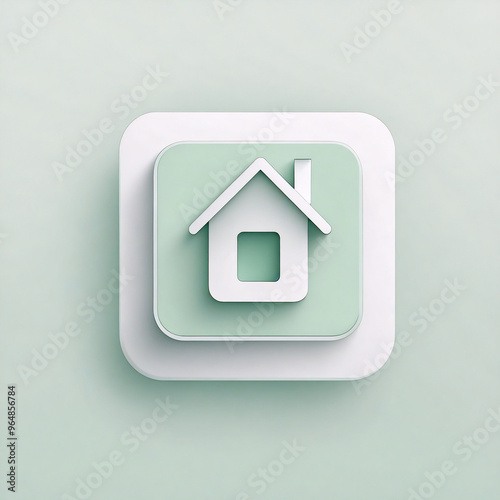home icon green button