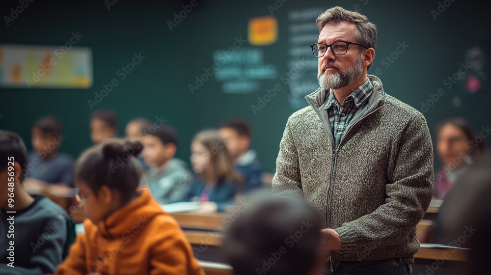Teacher Standing In Front Of Classroom Teacher Standing In Front Of Classroom