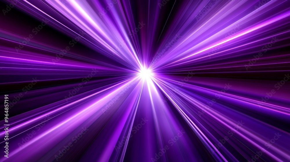 Obraz premium Presented in line art illustration style with a violet background and starburst explosion
