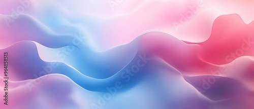 Abstract Pink and Blue Swirling Gradient Background