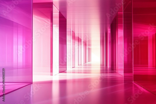 A vibrant pink laser backdrop appears in this line art illustration