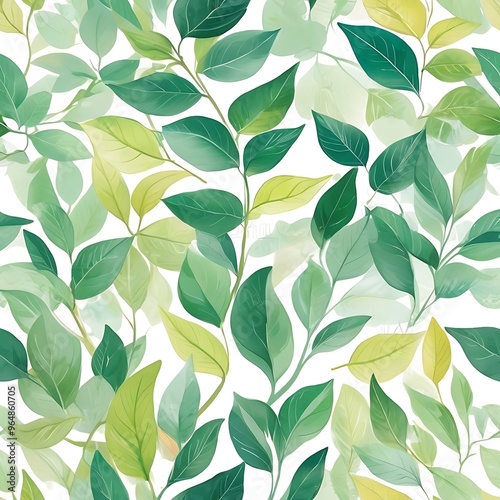 Abstract pattern soft sunlight tree leaves casting gentle on a white background, set of Tropical leaves collection on white background, leaves pattern
