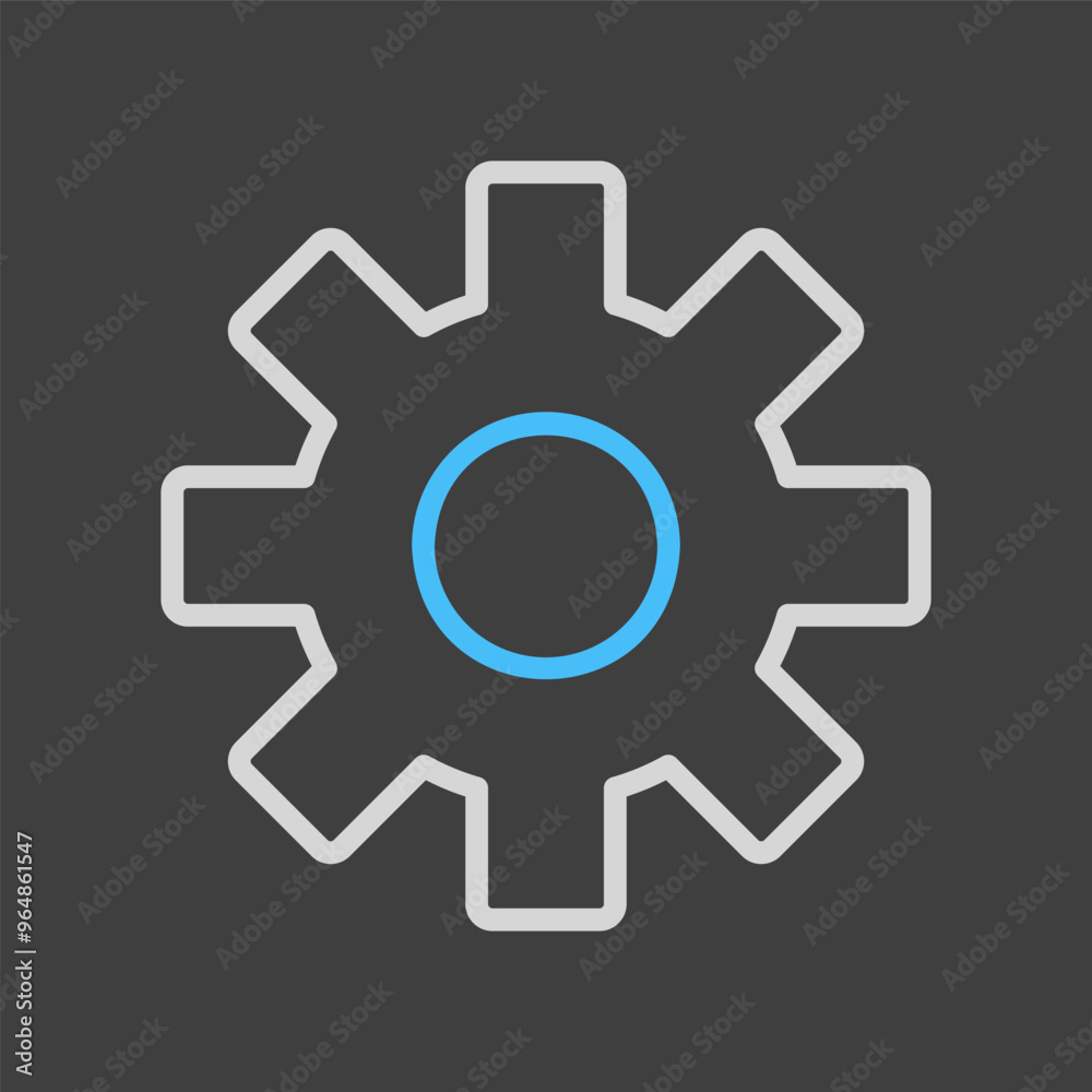 Settings icon with additional gears symbol Settings icon with additional gears symbol