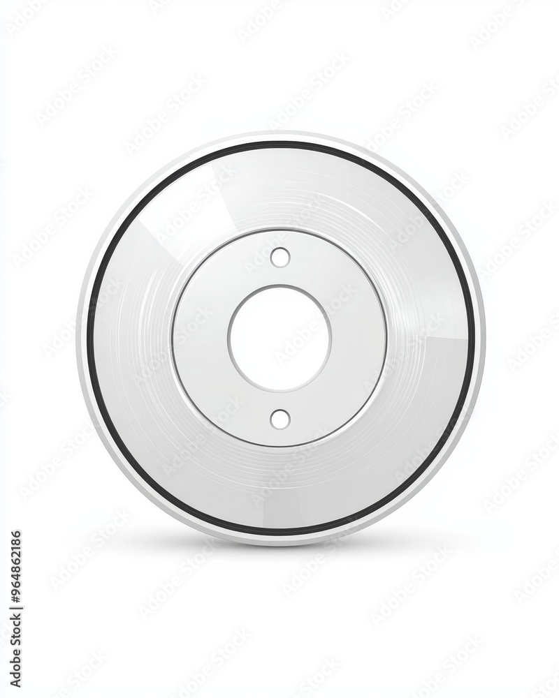 In this illustration, an abstract circular background serves as a backdrop for images or messages.