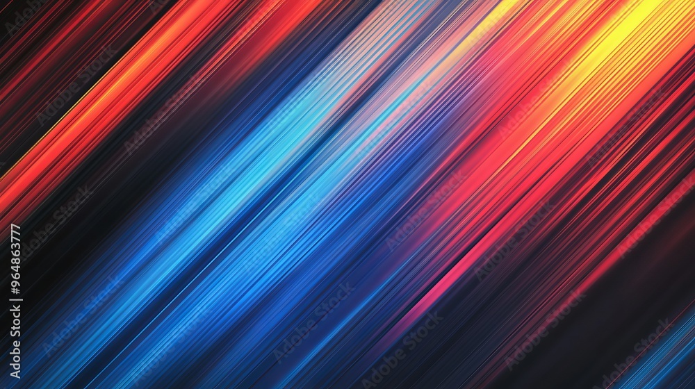 This background has colorful, slanted lines that change from blue to red.