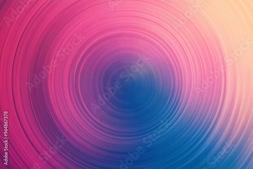 An abstract background with circular gradient rings blending pink blue and purple hues creating a soft radial effect