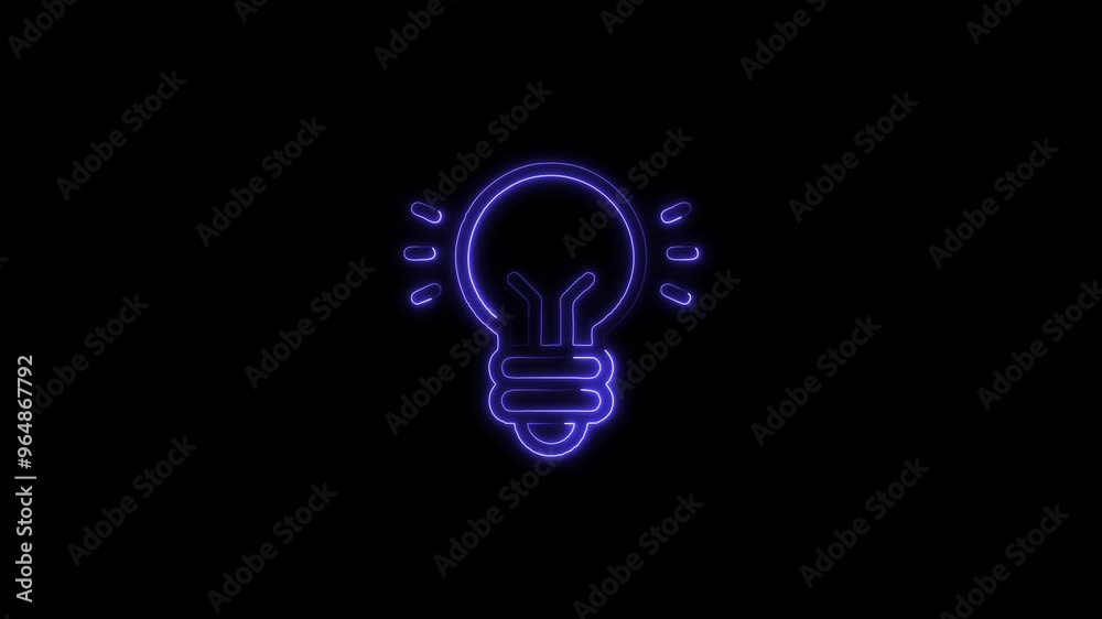 Glowing neon line Inclusive icon isolated on black background. HD Video motion graphic animation Glowing neon line Inclusive icon isolated on black background. HD Video motion graphic animation
