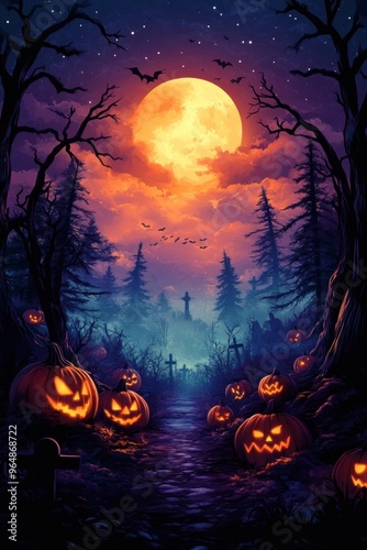 halloween banner background concept
