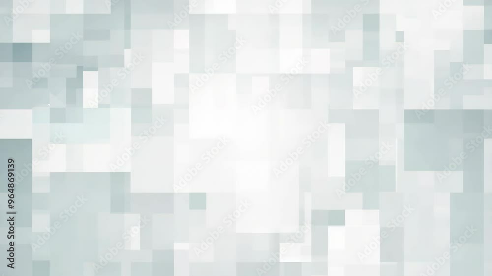 Abstract moving white squares light background. Animated glowing pixel grid for technology digital presentation, or title screen backdrop for modern design geometric theme. Abstract moving white squares light background. Animated glowing pixel grid for technology digital presentation, or title screen backdrop for modern design geometric theme.
