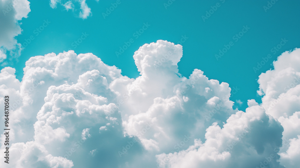 Naklejka premium clouds in the blue sky
