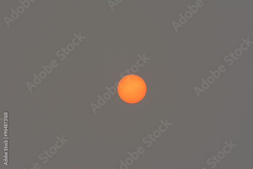 abstract orange background with circles