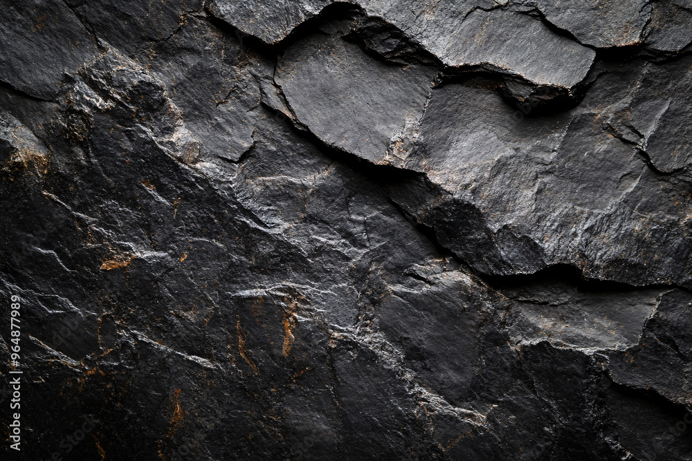A close-up of a dark, textured rock surface with rugged layers, highlighting its natural details and rough structure
A close-up of a dark, textured rock surface with rugged layers, highlighting its natural details and rough structure