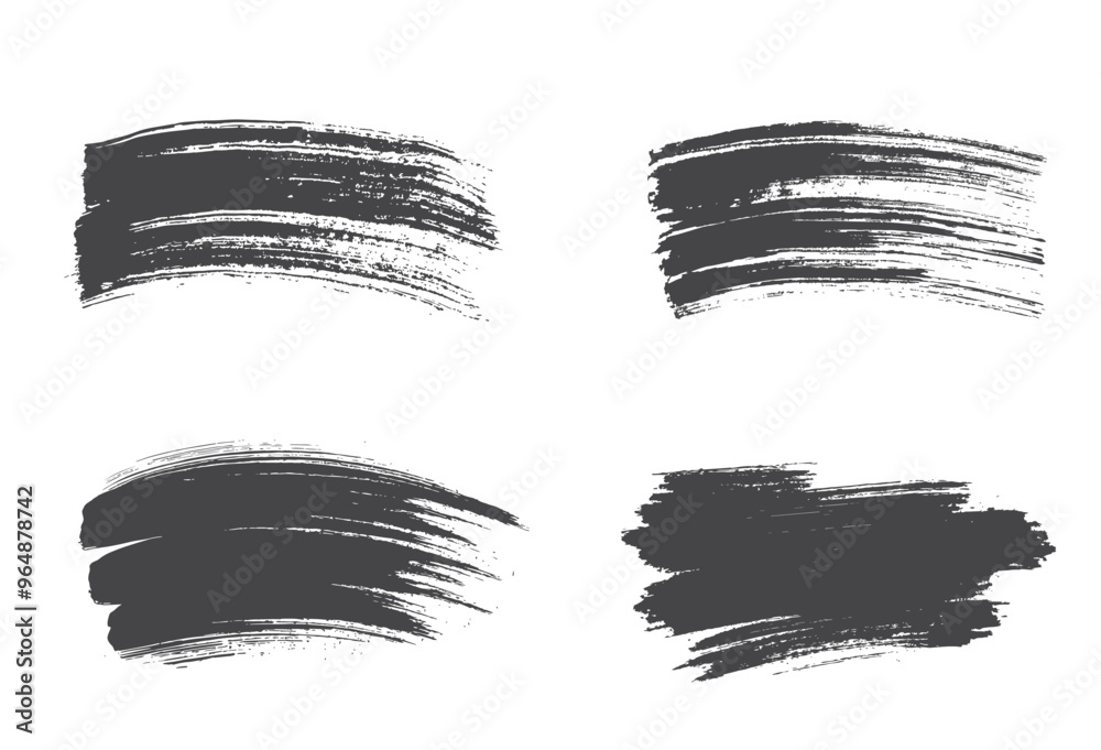 black brush strokes. abstract grunge ink design. isolated vector images for graphic design black brush strokes. abstract grunge ink design. isolated vector images for graphic design