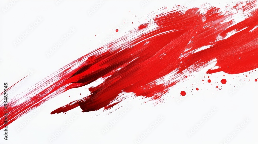 Brush paint ink stroke over frame. Ink stroke background