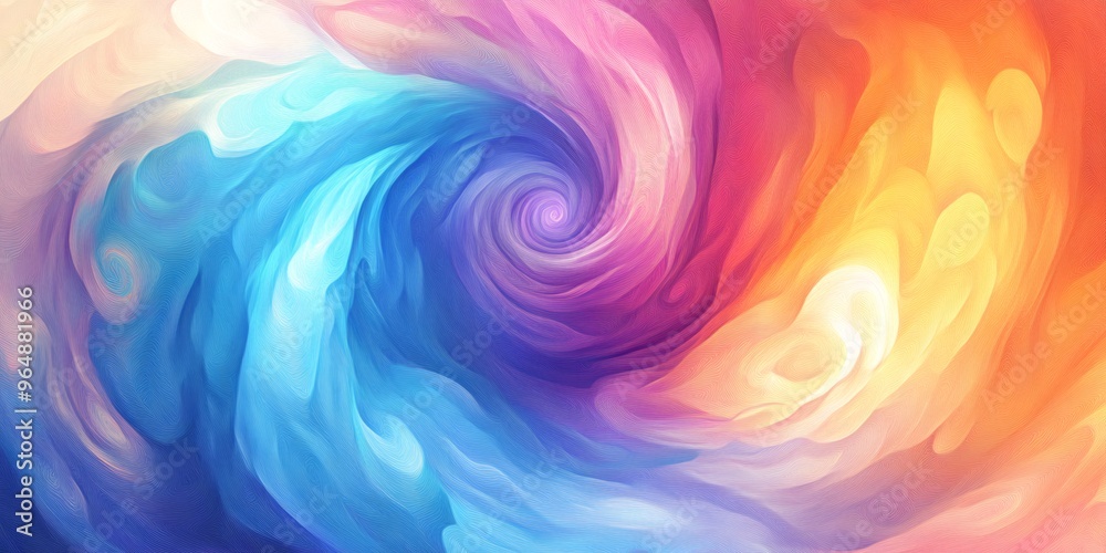 Abstract swirling digital painting with blue, purple, pink, orange, and yellow hues Abstract swirling digital painting with blue, purple, pink, orange, and yellow hues
