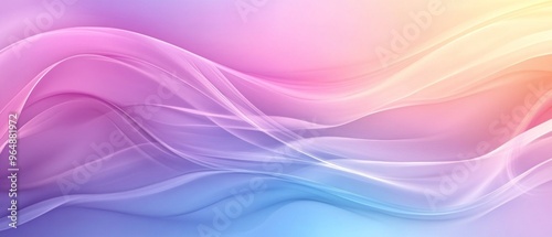 Abstract Pastel Waves with Blending Colors