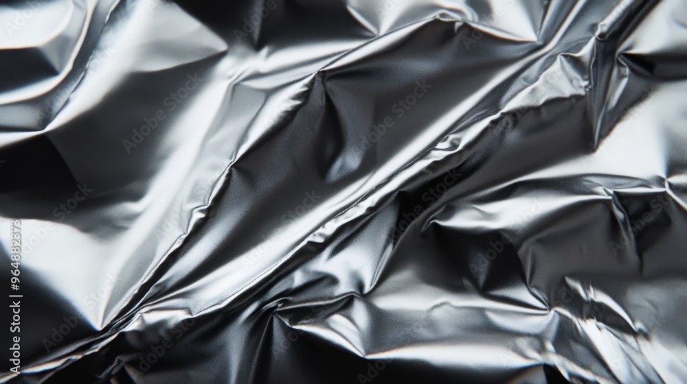 Shiny silver foil texture. Silver foil background Shiny silver foil texture. Silver foil background