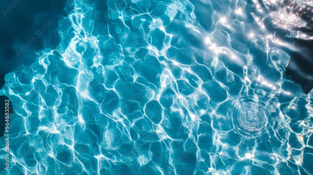 Obraz premium Swimming pool, top view