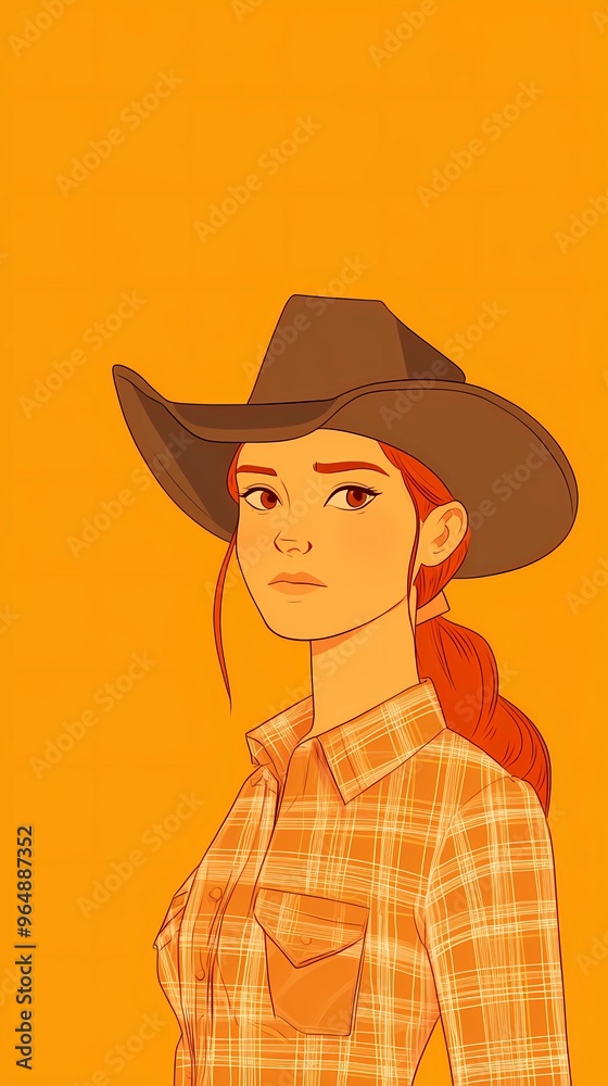 background image of a cowboy woman, western illustration style, western. background image of a cowboy woman, western illustration style, western.
