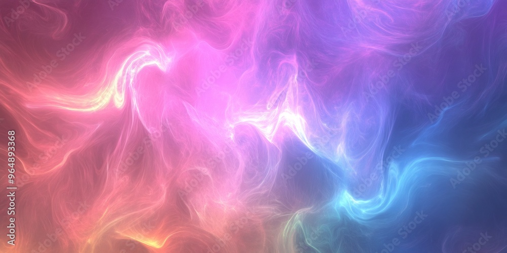 Abstract background with purple, pink and blue glowing swirls. Abstract background with purple, pink and blue glowing swirls.