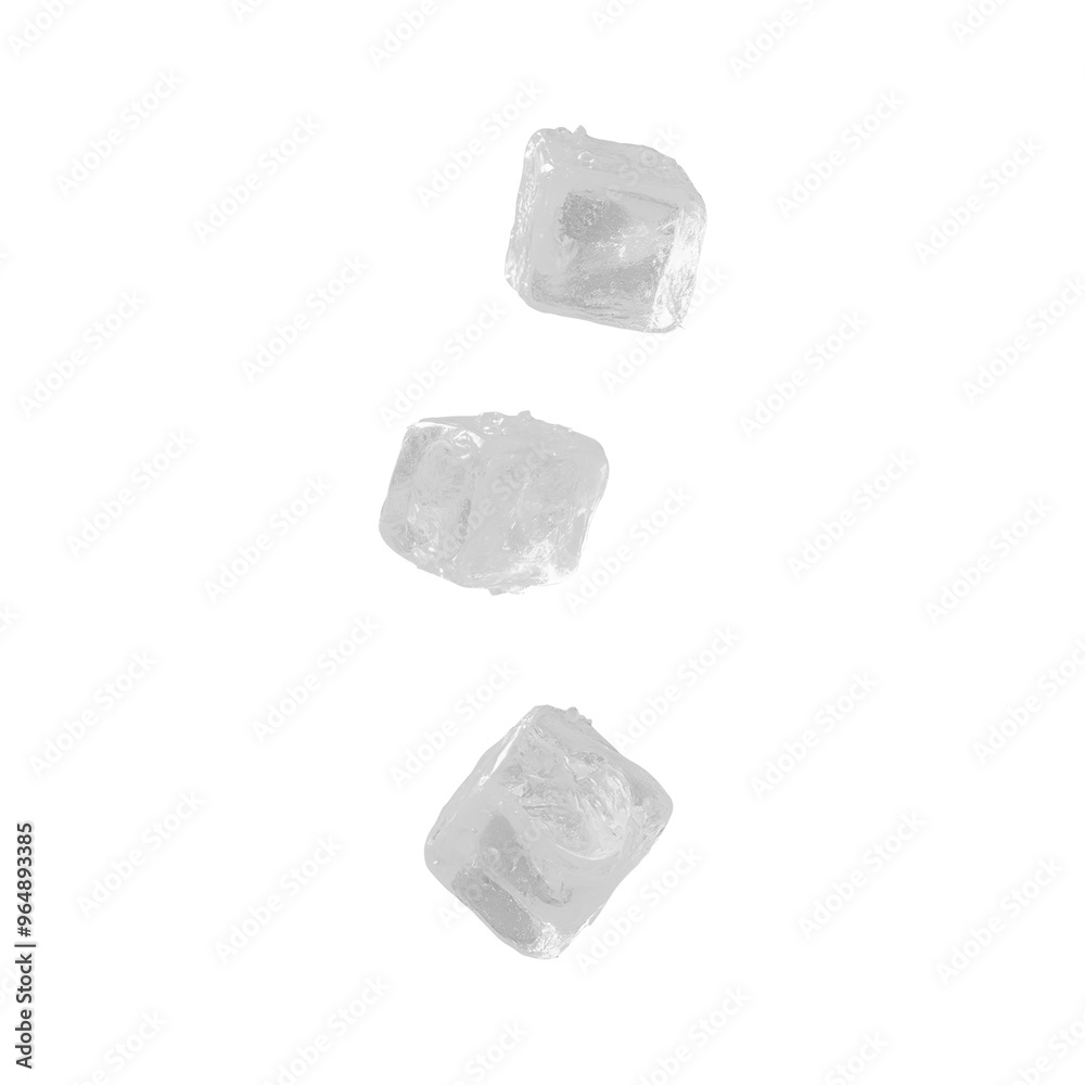 Transparent ice cubes floating in the air isolated. Cold ice. Ice for cocktails, drinks. Cold drinks Transparent ice cubes floating in the air isolated. Cold ice. Ice for cocktails, drinks. Cold drinks