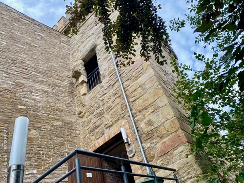 Der Hexenturm in Sangerhausen im Mansfeldein, ein Teil vom Alten Schloß  photo