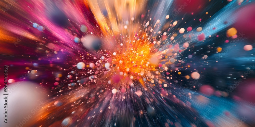 Abstract colorful bokeh background with blurred lights and streaks. Abstract colorful bokeh background with blurred lights and streaks.
