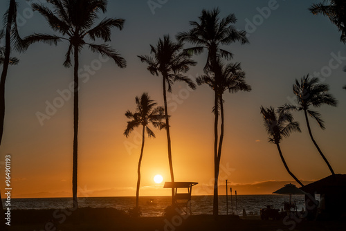 sunset hawaii