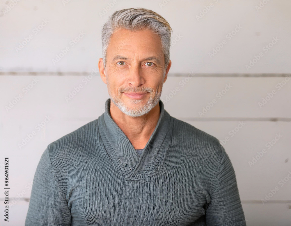 Portrait of Handsome Mature Man Model Portrait of Handsome Mature Man Model
