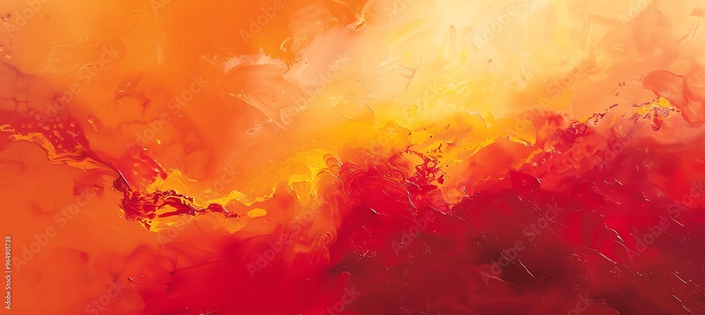 Bold Orange and Red Gradient Abstract Pattern